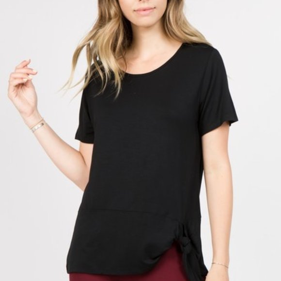 Side Tie Short Sleeve Top - Picture 5 of 5